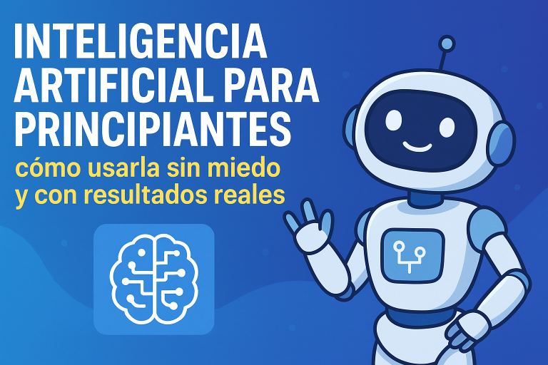 Inteligencia Artificial para principiantes: cómo usarla sin miedo y con resultados reales