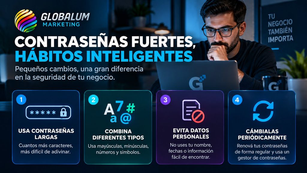 Consejos para utilizar contraseñas fuertes y mejorar la seguridad digital